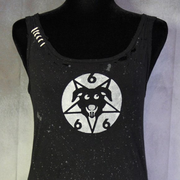 Mr. Pickles Handmade Distressed Destroyed Women's - Picture 1 of 3